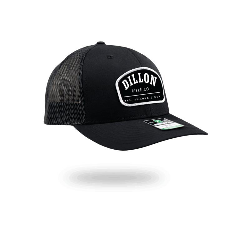 Black Trucker Hat | Woven Patch
